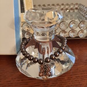 Touchstone Crystal Brown pearl bracelet